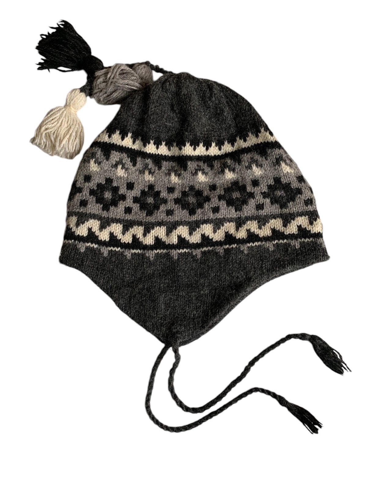 Japanese Brand × Kapital × Vintage Knitted Wool Made In Usa Earflap Winter Session Beanie Hats Size ONE SIZE - 3 Thumbnail