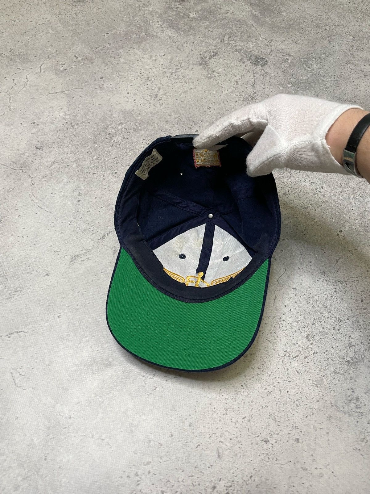 Breitling × Vintage Vintage Breitling Blue Sueded Hat Cap Size ONE SIZE - 5 Thumbnail