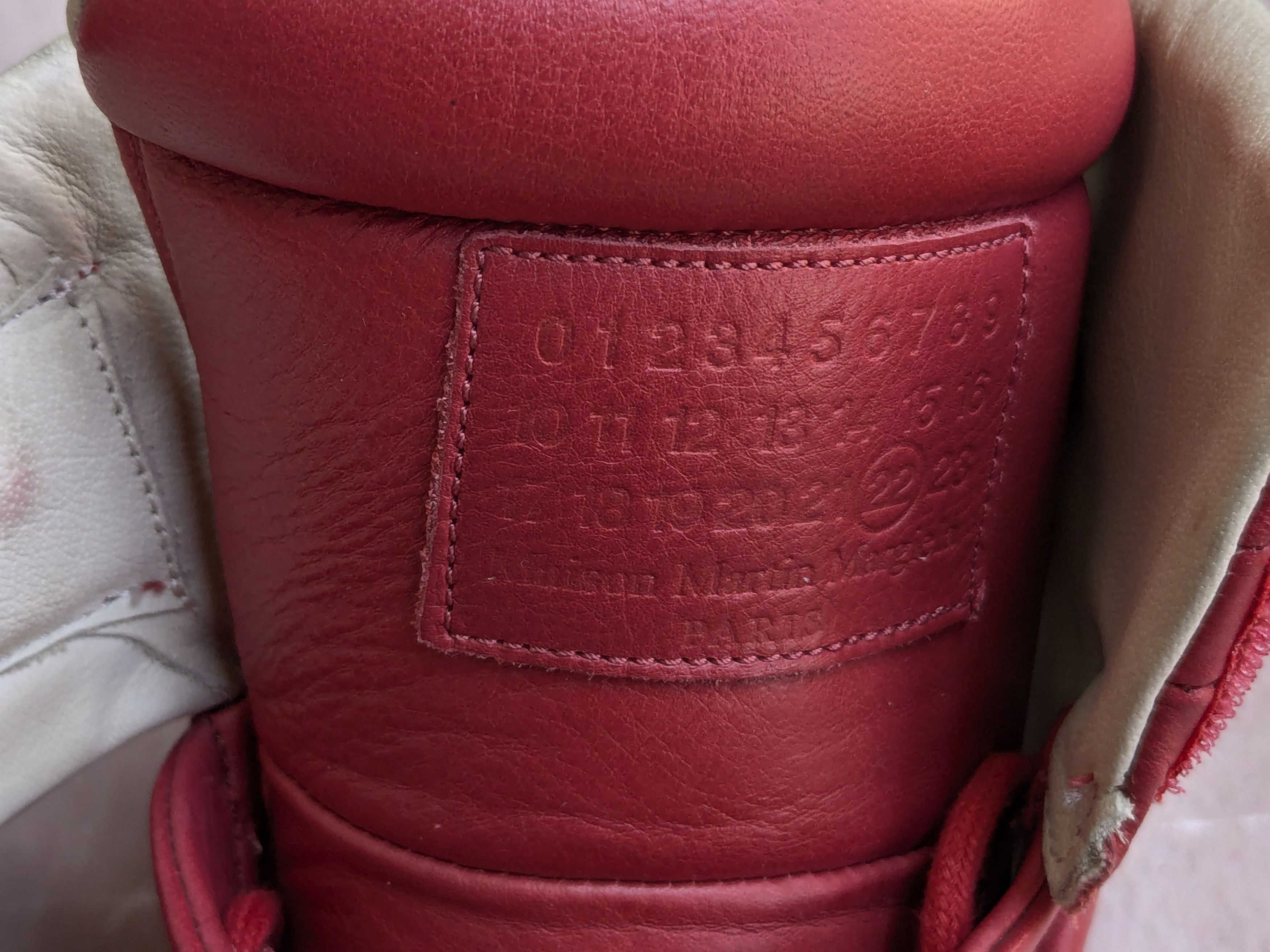 Maison Margiela Maison Margiela Future Red 9.5 42.5 Leather High Tops Size US 9.5 / EU 42-43 - 5 Thumbnail
