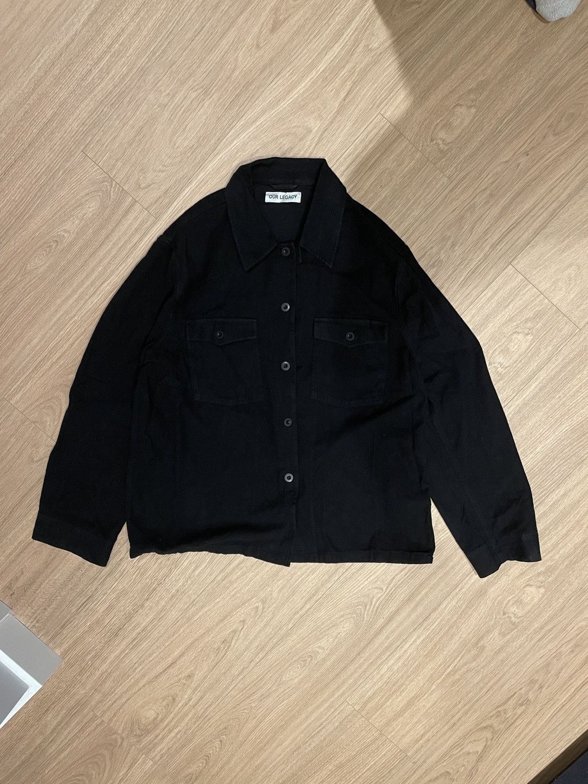 Image of Our Legacy Evening Coach Overshirt in Black, Men's (Size 2XL)