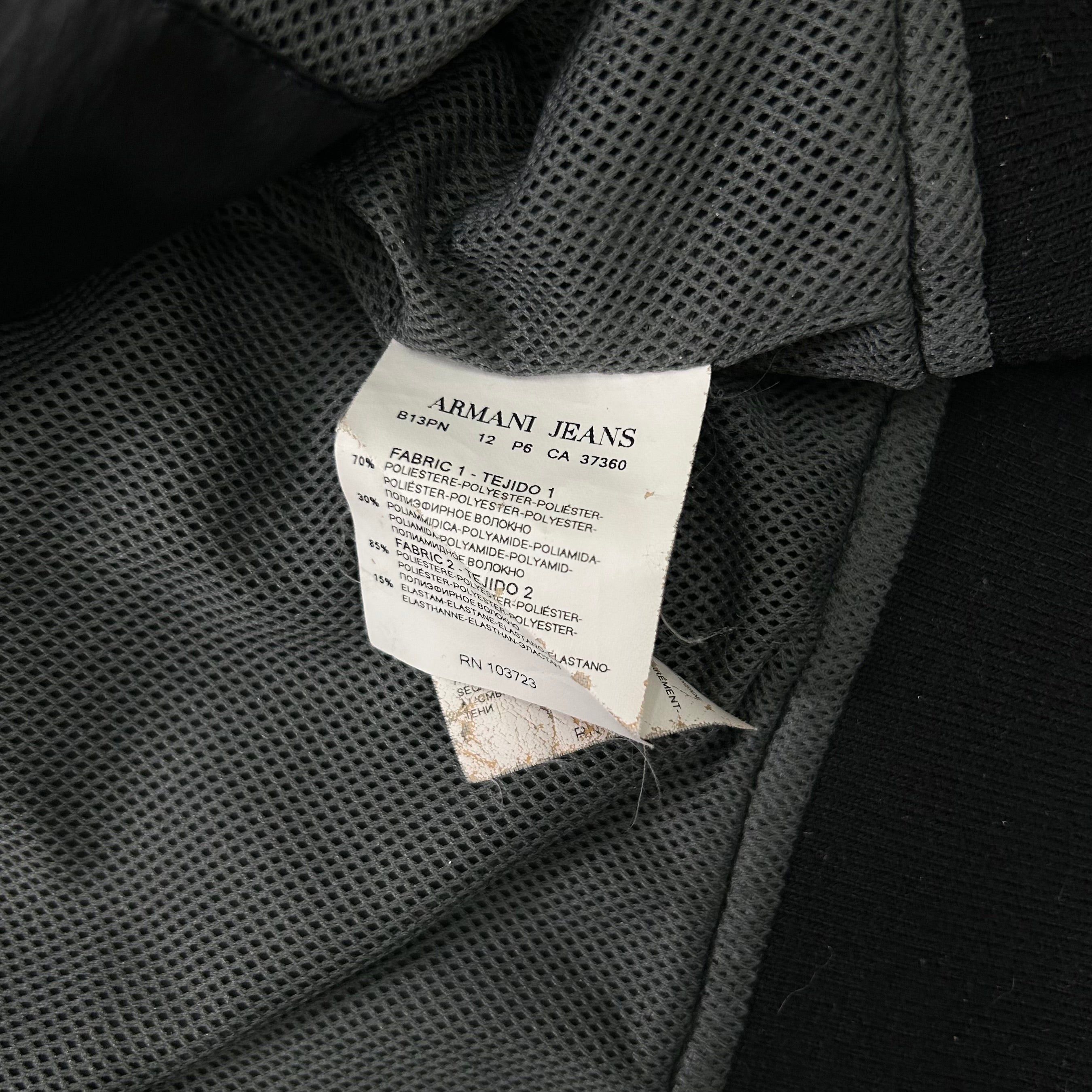 Armani Armani Jeans Black Bomber Nylon Jacket Size US M / EU 48-50 / 2 - 6 Thumbnail