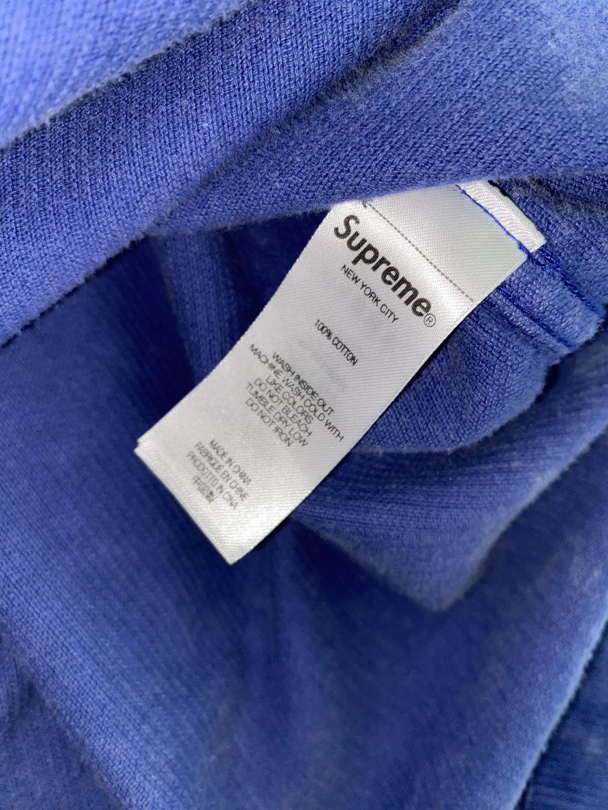 Supreme Supreme Washed Corduroy Zip Up Shirt Navy XL | Grailed