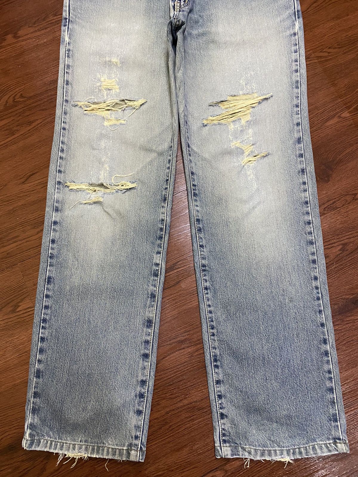 Edwin Vintage Edwin US CLASSIC Faded Wash Destroyer Loose Jeans Size US 32 / EU 48 - 5 Thumbnail