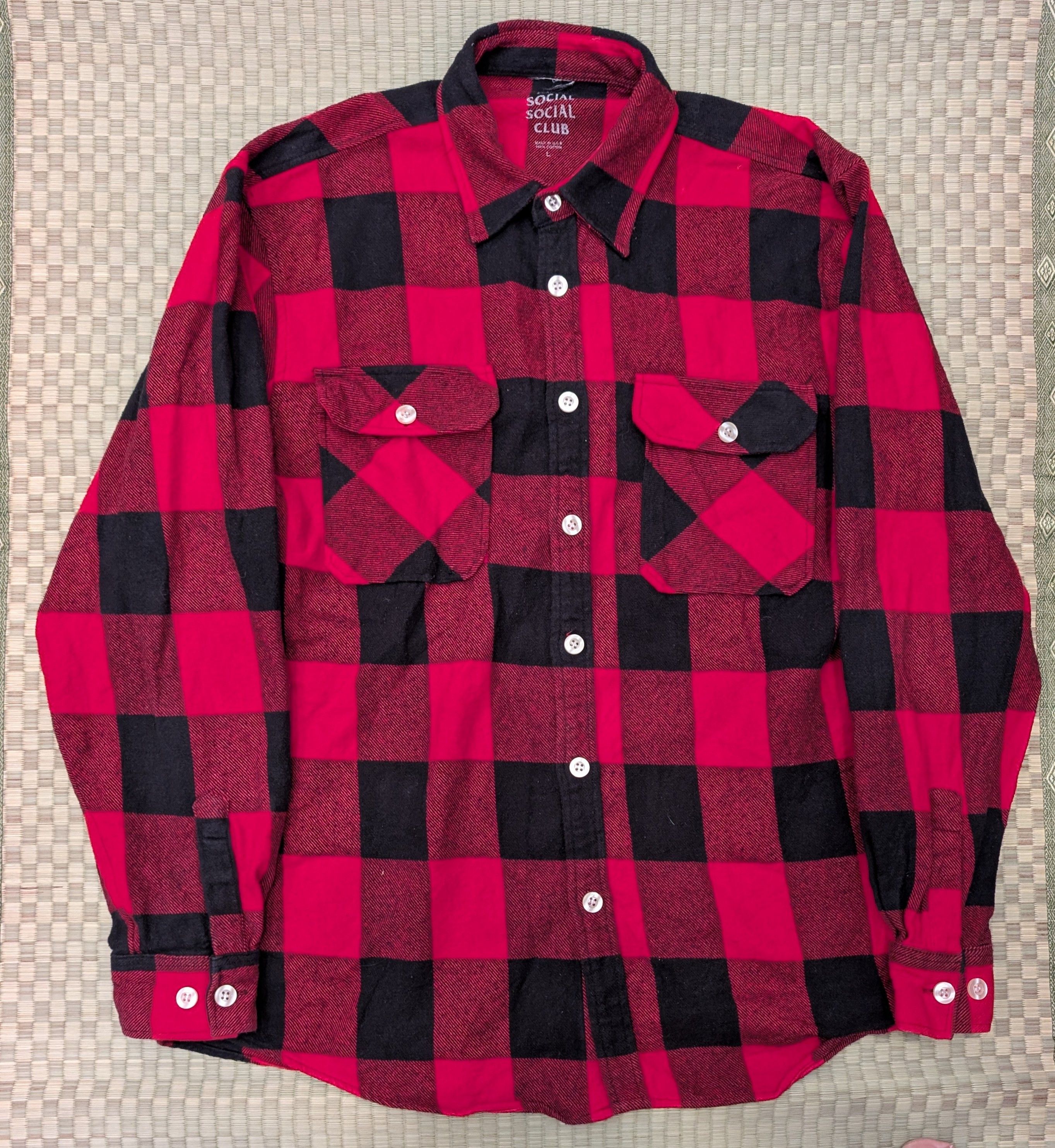 Anti Social Social Club Anti Social Social Club Kkoch Flannel Shirt Made in USA Size US L / EU 52-54 / 3 - 2 Thumbnail