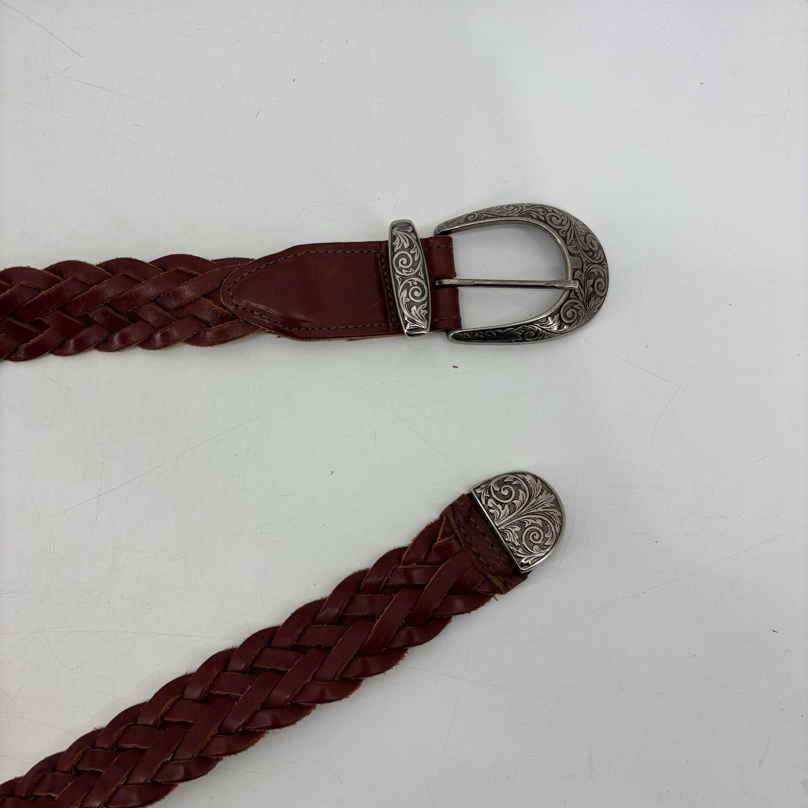 Other Torel Womens S Braided Leather Belt USA Boho Weaved Braided Size ONE SIZE - 10 Thumbnail