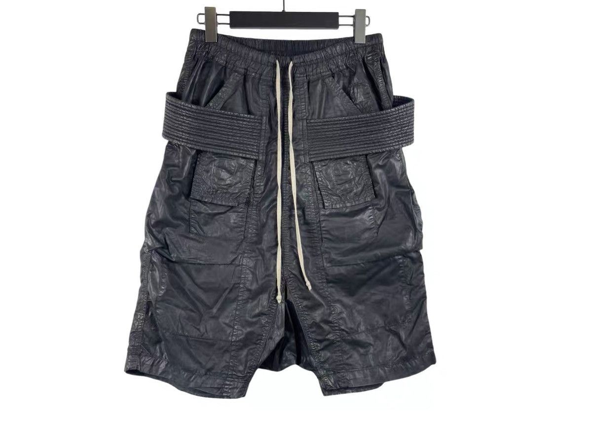 Rick Owens DRKSHDW Double Ring Waxed Shorts J31