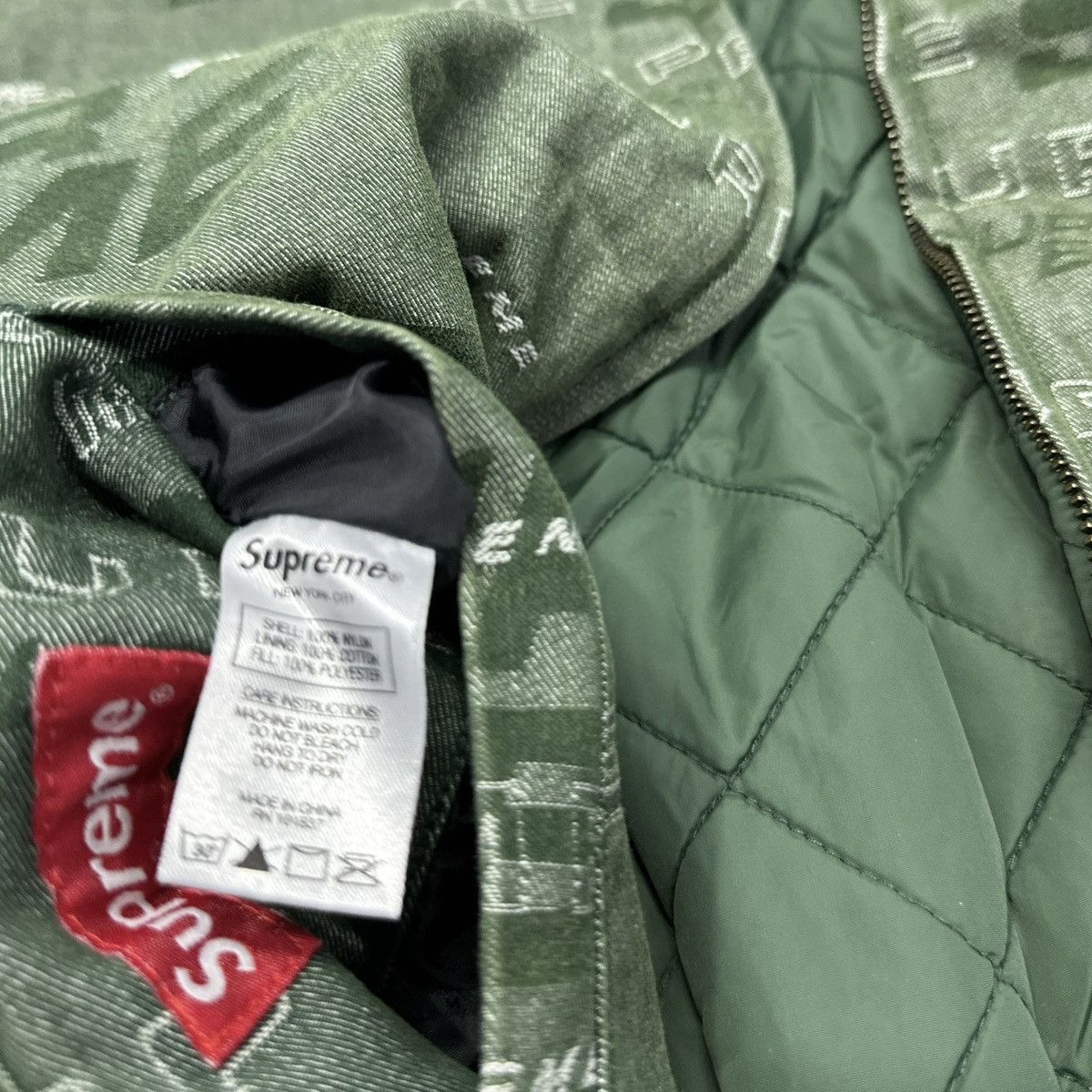 Supreme Supreme FW19 Reversible Dimensions Logo Denim Work Jacket Size US L / EU 52-54 / 3 - 3 Thumbnail