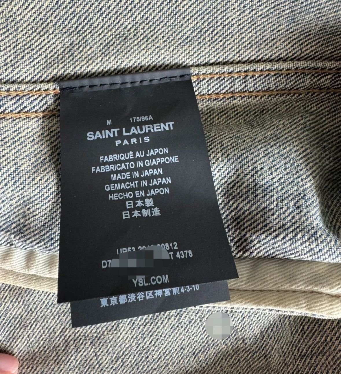 Saint Laurent Paris × Yves Saint Laurent Saint Laurent Cashew Flower Denim Jacket2412-Nextarrow Size US M / EU 48-50 / 2 - 5 Thumbnail