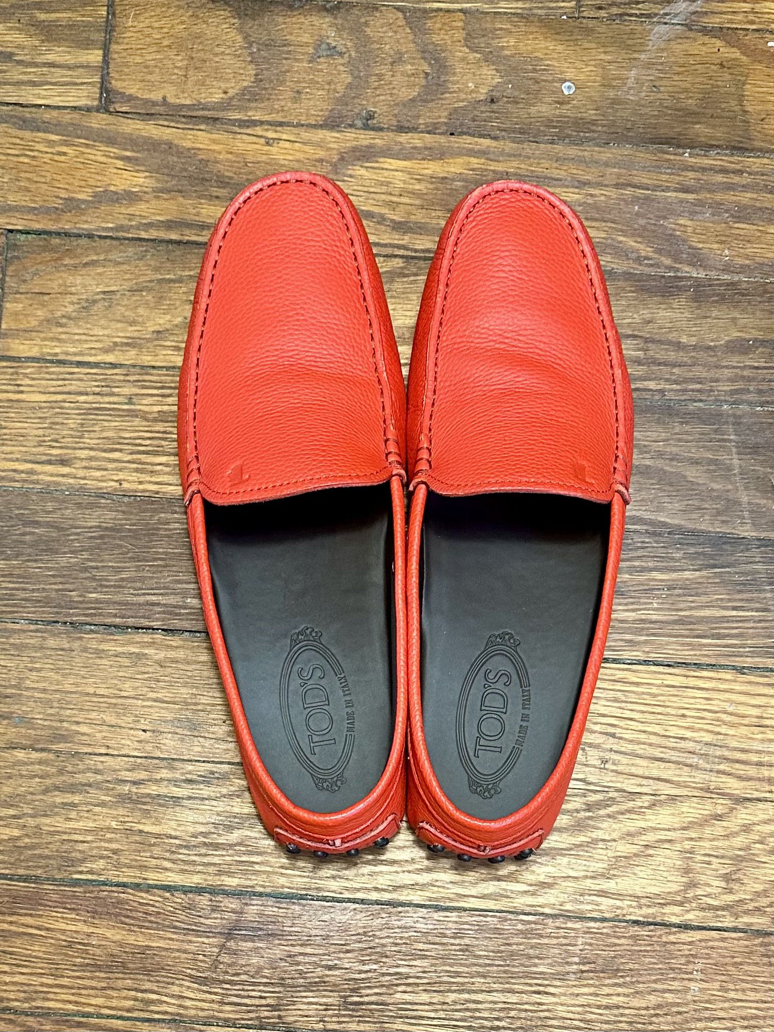 Tod's Tod's | Gommino Nuovo Leather Moccasin Drivers | Red 8 / 41 Size US 8 / EU 41 - 3 Thumbnail