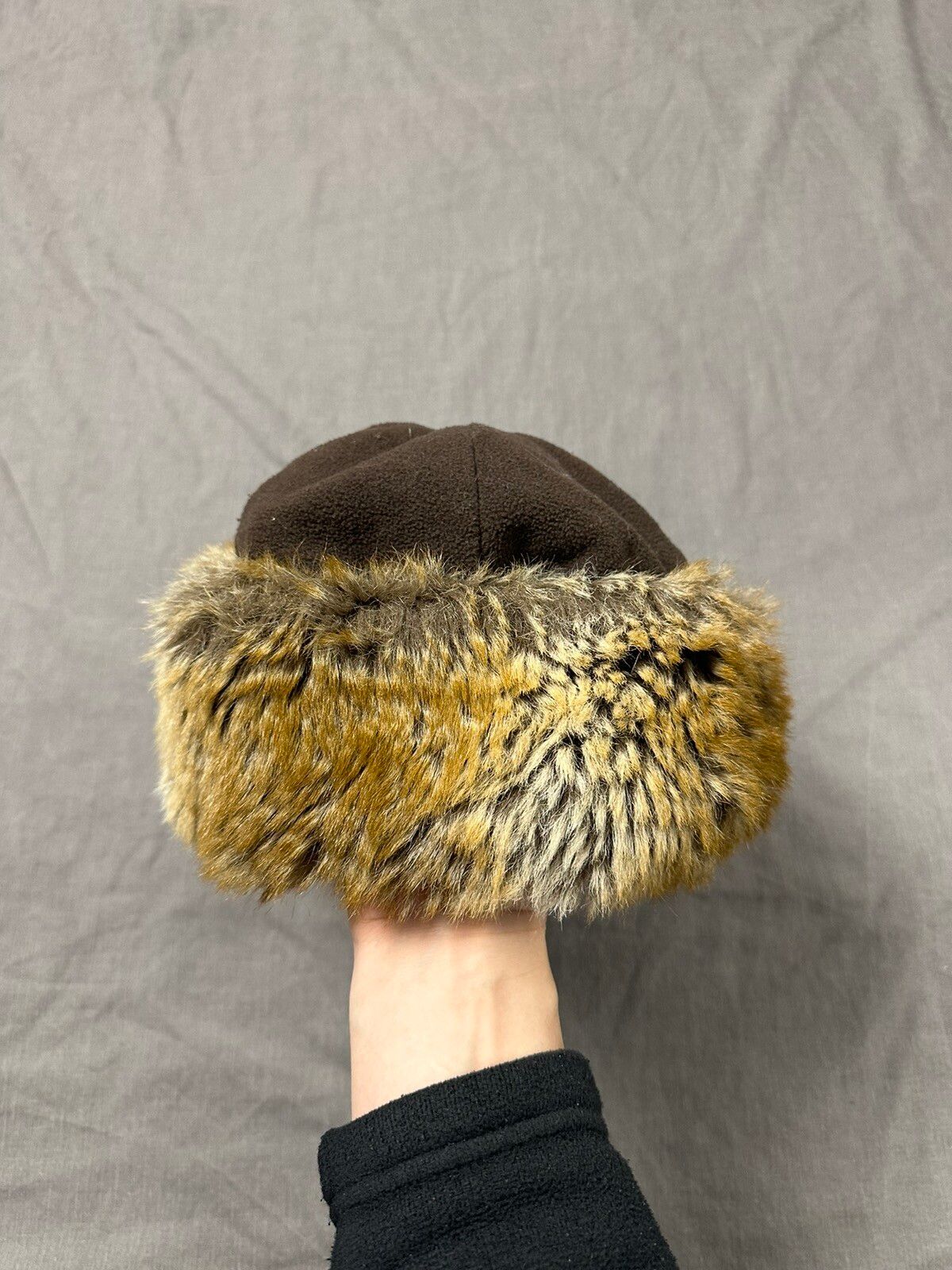Pre-owned Avant Garde X Hysteric Glamour Y2k American Vintage Fuzzy Hat Mohair Ushanka Beauty Beast In Brown