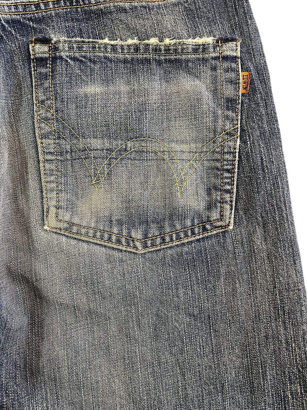 Edwin × Vintage Vintage Edwin 505zx Selvedge Distressed Denim Size US 33 - 8 Thumbnail