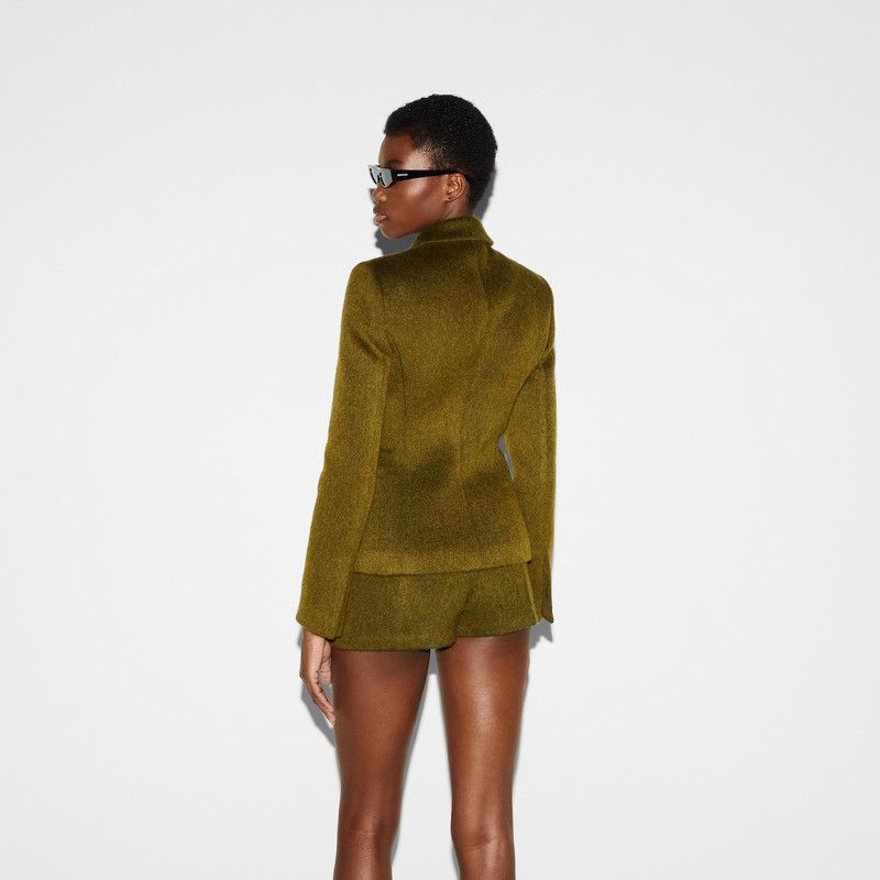 Gucci oc11z1125 Light Wool Mohair Jacket in Olive Green Size M / US 6-8 / IT 42-44 - 6 Thumbnail