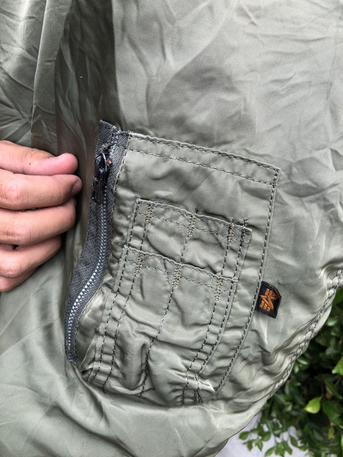 Alpha Industries × Vintage VTG MA1 ALPHA INDUSTRIES " HELL BLASTER " BOMBER Size US XL / EU 56 / 4 - 4 Thumbnail