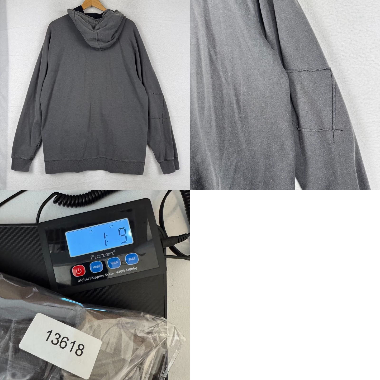 Quiksilver VINTAGE Quiksilver Hoodie 2XL Gray Grunge Patch Logo Chest Full Zip Hooded Men Men’s Skater Surfer 00s Y2K Size US XXL / EU 58 / 5 - 8 Thumbnail