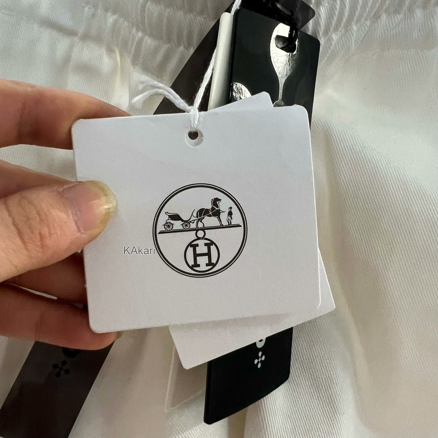 Hermes Hermes White Elastic Waist Pants Size US 28 / EU 44 - 5 Thumbnail