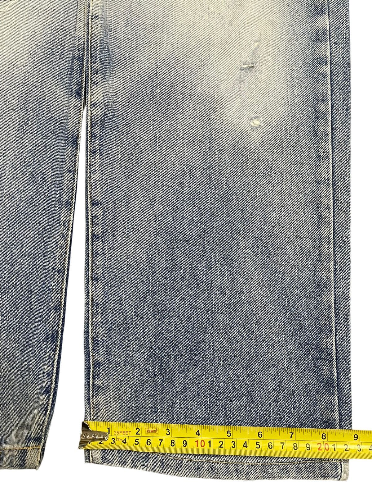 Denime Vintage Japanese Brand Blue Faded Wash Distress Baggy Jeans Size US 30 / EU 46 - 16 Thumbnail