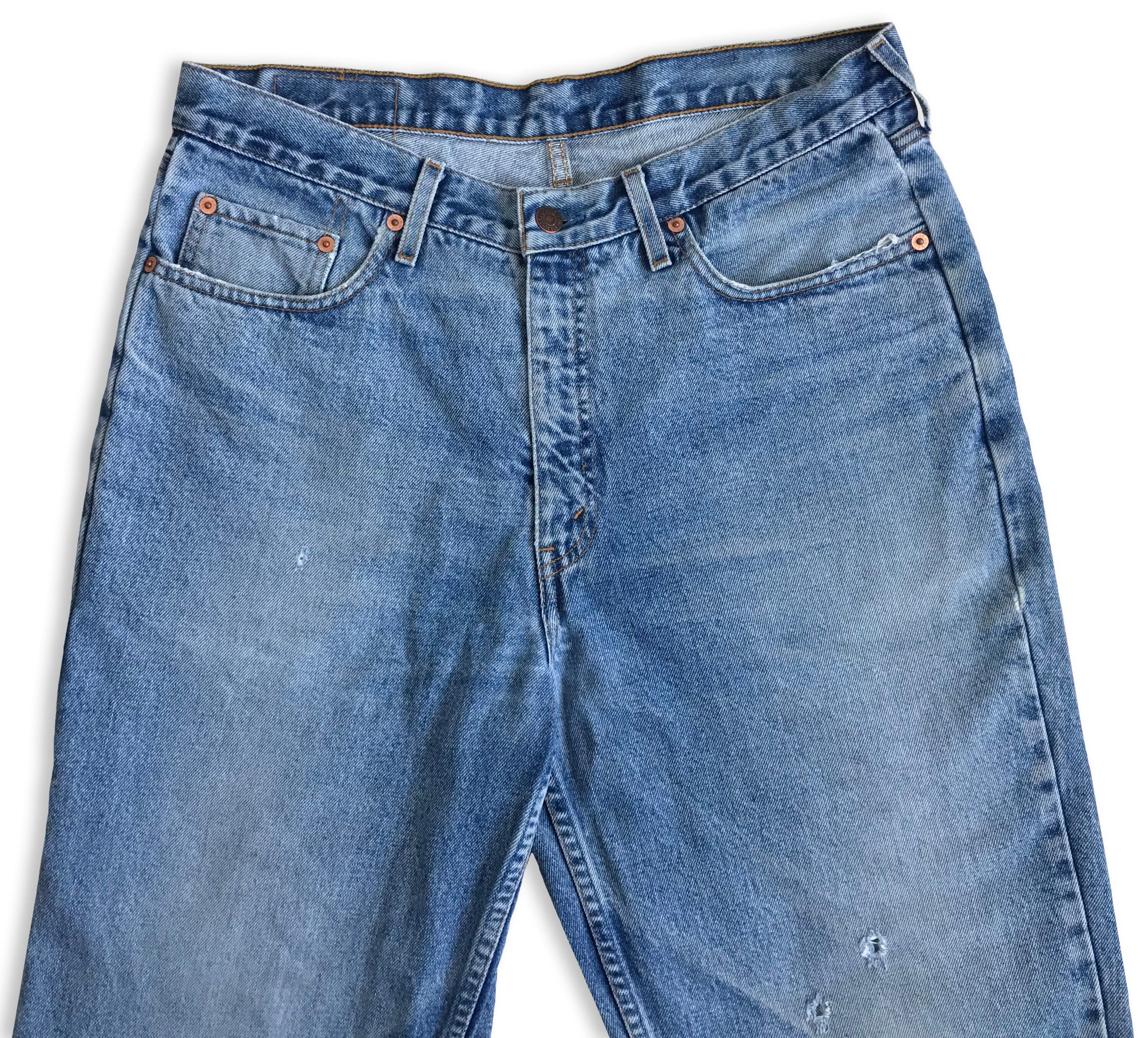 Levi's Vintage 90s LEVIS 626 Jeans Distressed Orange tab W36 L34 Size US 36 / EU 52 - 4 Thumbnail