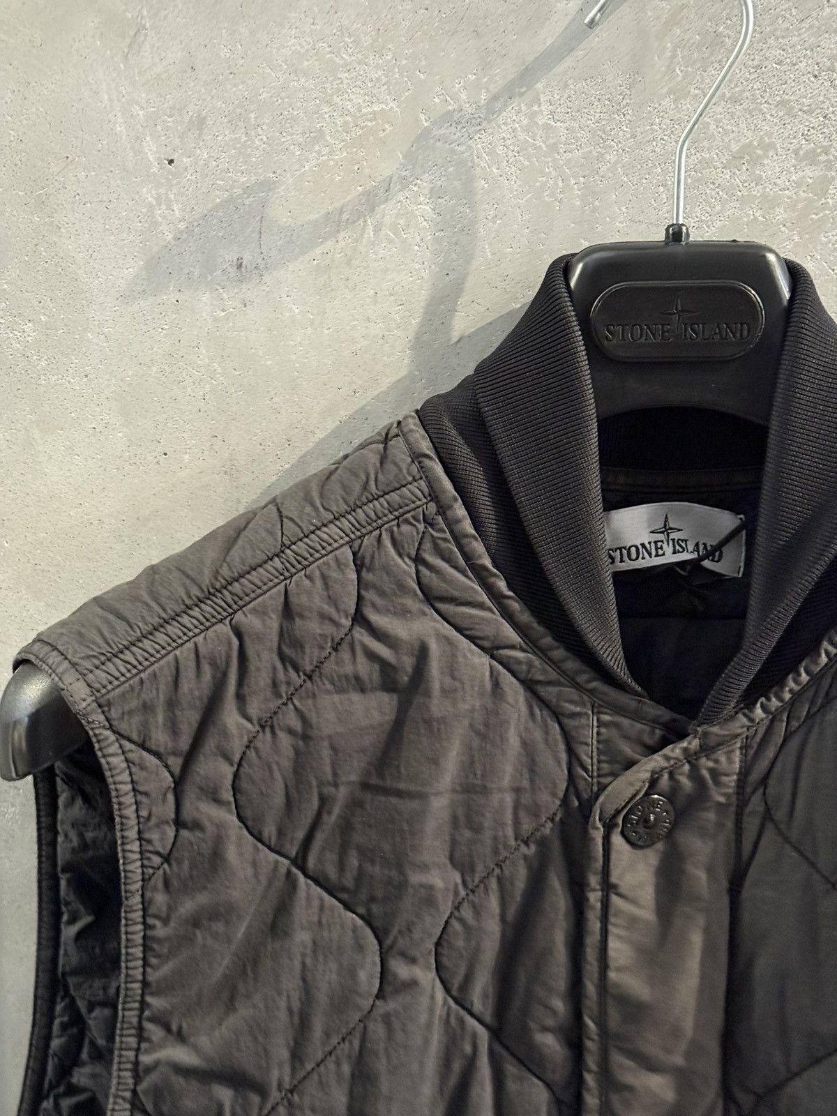 Stone Island 🔥 Stone Island 50 Fili Quilted-TC Vest Black 🔥 Size US XL / EU 56 / 4 - 2 Thumbnail
