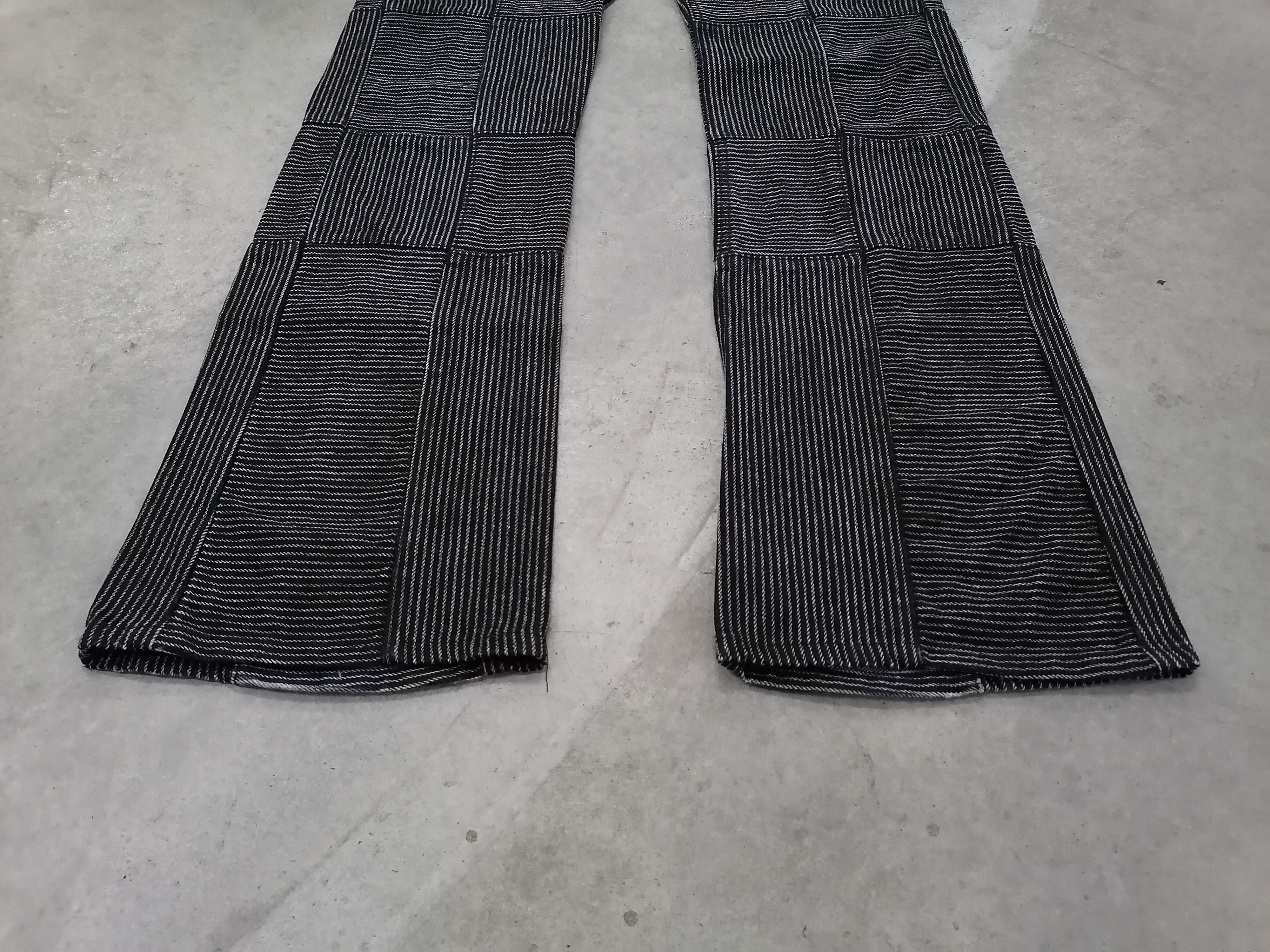 14th Addiction × If Six Was Nine Flare Jeans The Difference Rupert Patchwork Denim Pants Size US 33 - 3 Thumbnail