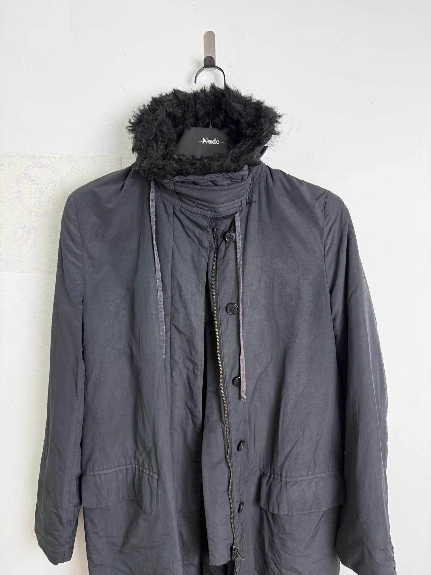 Helmut Lang Helmut Lang 1999AW Fur Collar Parka Coat K20 Size US XXS / EU 40 - 2 Thumbnail