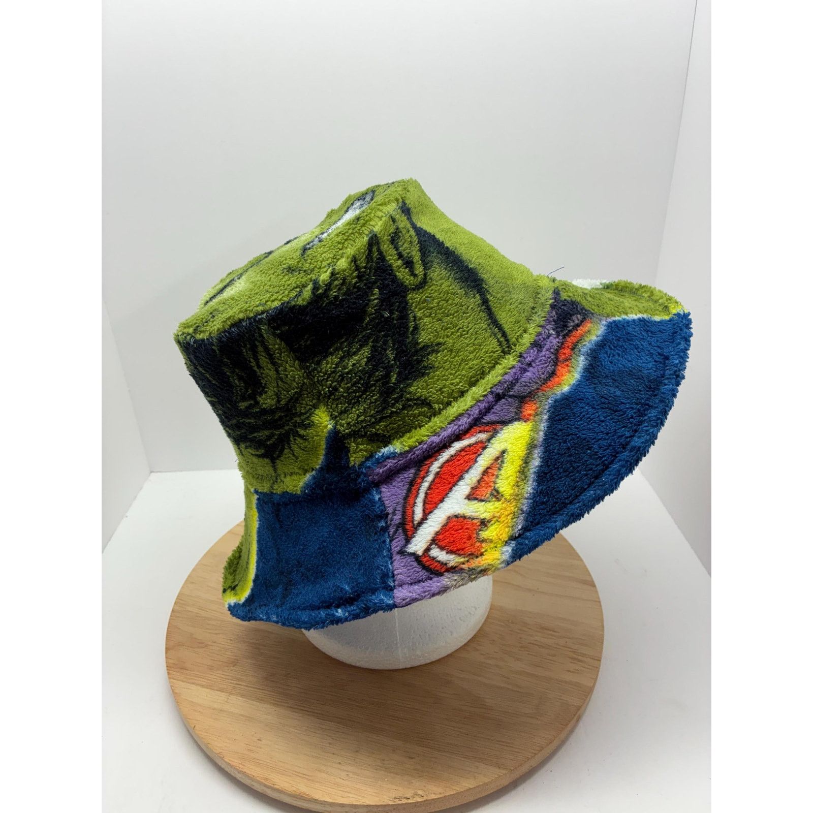 Other Plush Fleece Bucket Hat Large | Abstract Green Sherpa Hat Size ONE SIZE - 7 Thumbnail