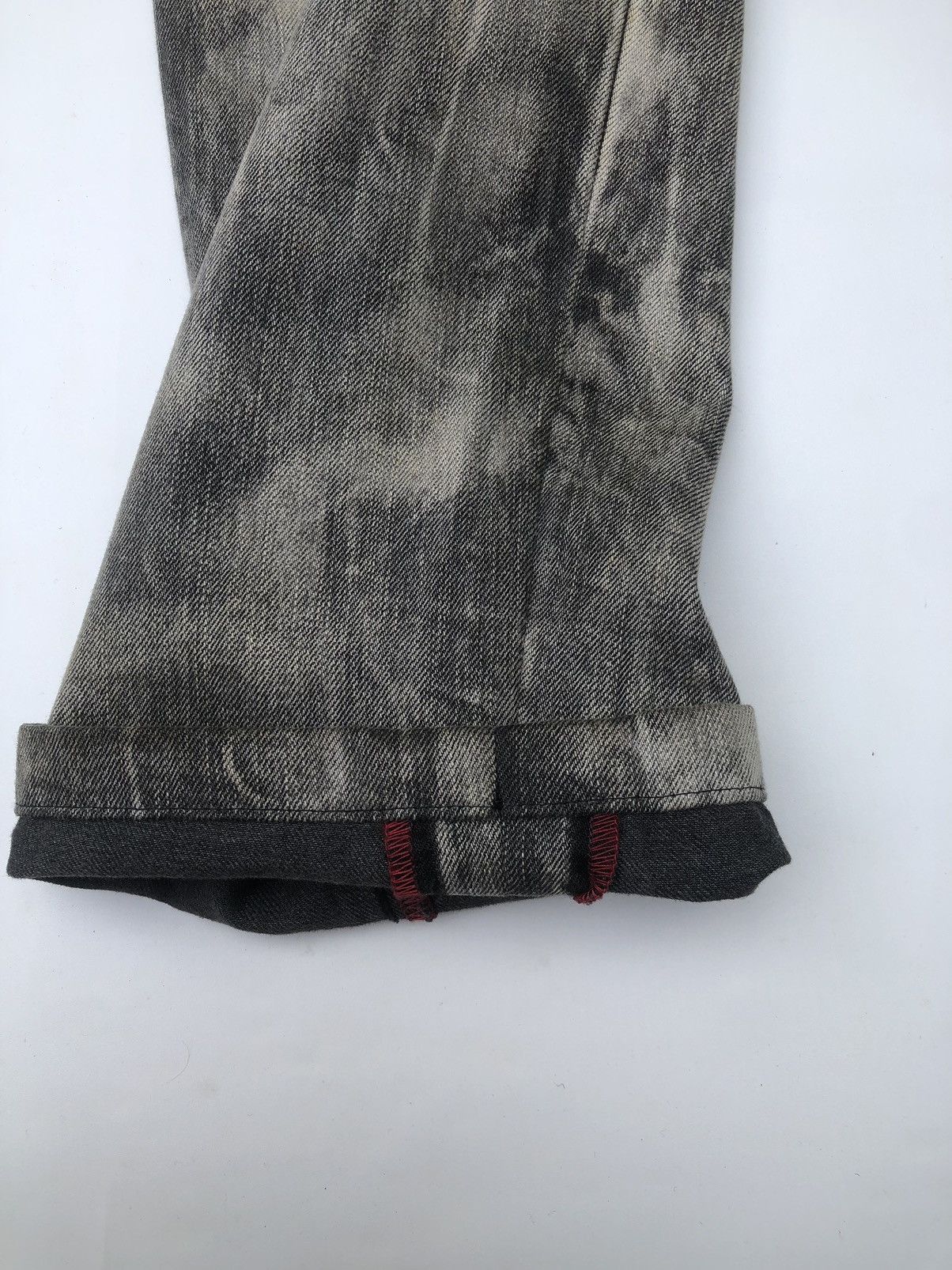 If Six Was Nine Jeans Takahashi Big Train biker Bleach Acid Wash Denim Size US 32 / EU 48 - 11 Thumbnail