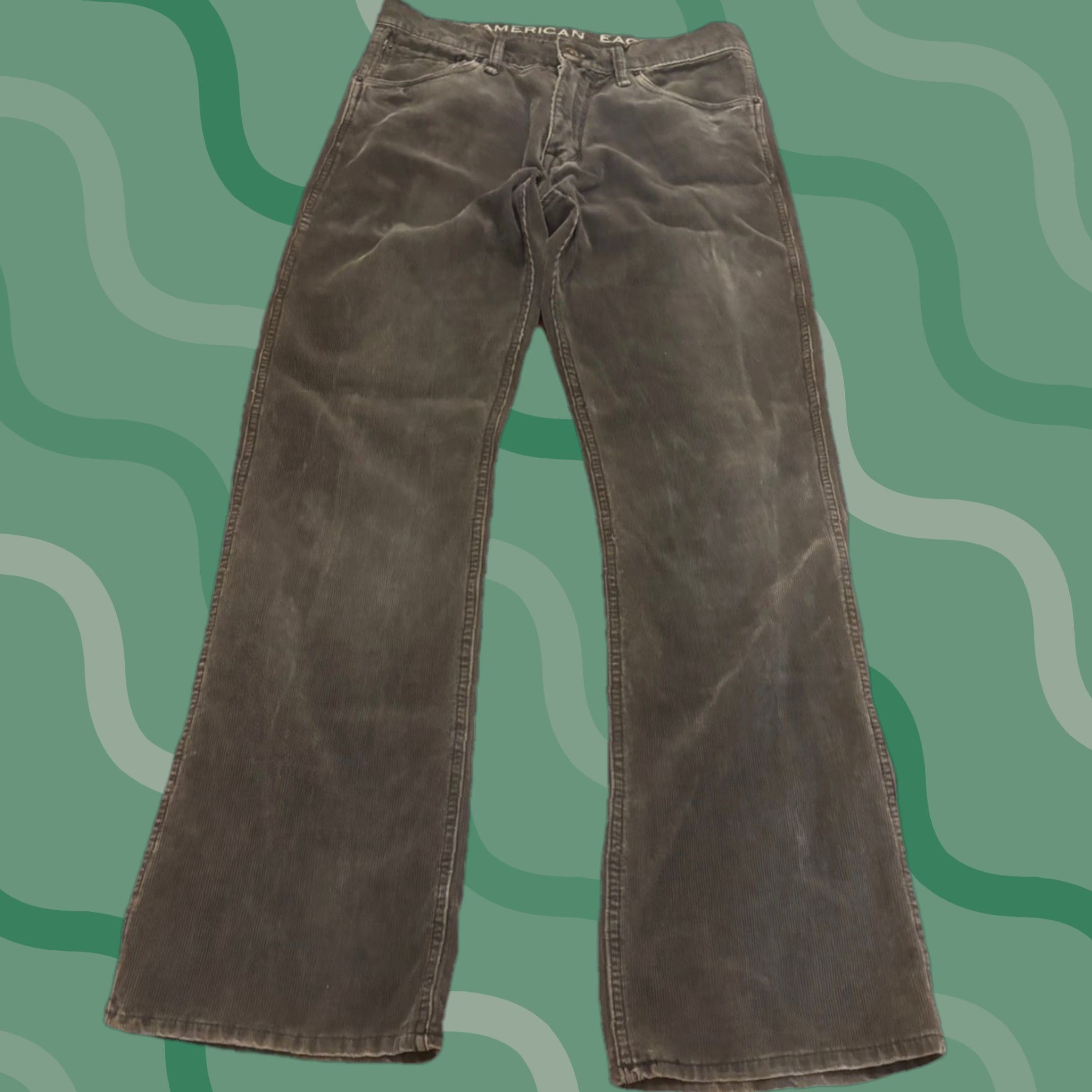 American Eagle Outfitters American Eagle Pants Mens 32x32 Corduroy Straight Leg Preppy 100% Cotton G5 Size US 32 / EU 48 - 1 Thumbnail