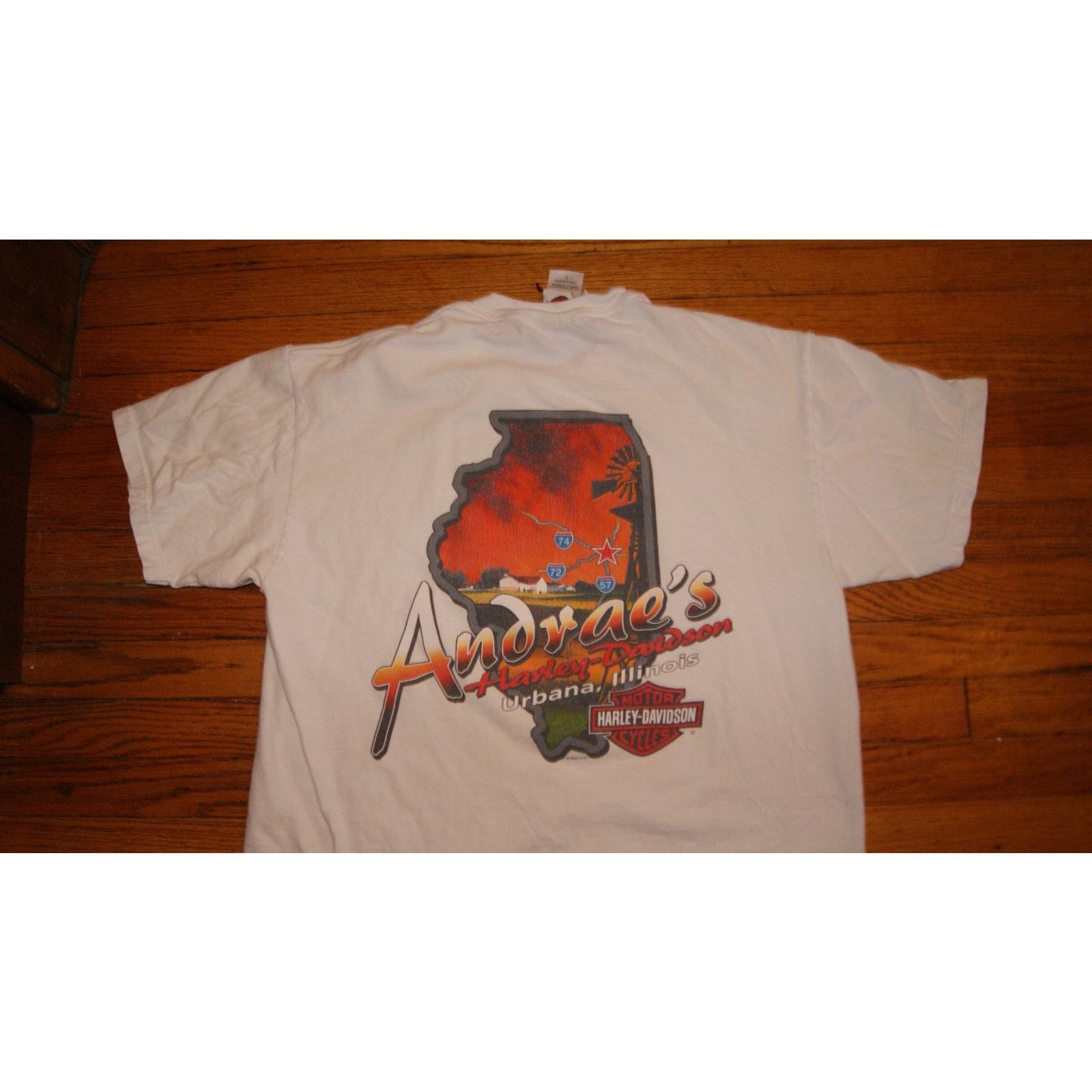 Harley Davidson VTG Y2K Harley Davidson White L TShirt USA Size US L / EU 52-54 / 3 - 2 Thumbnail