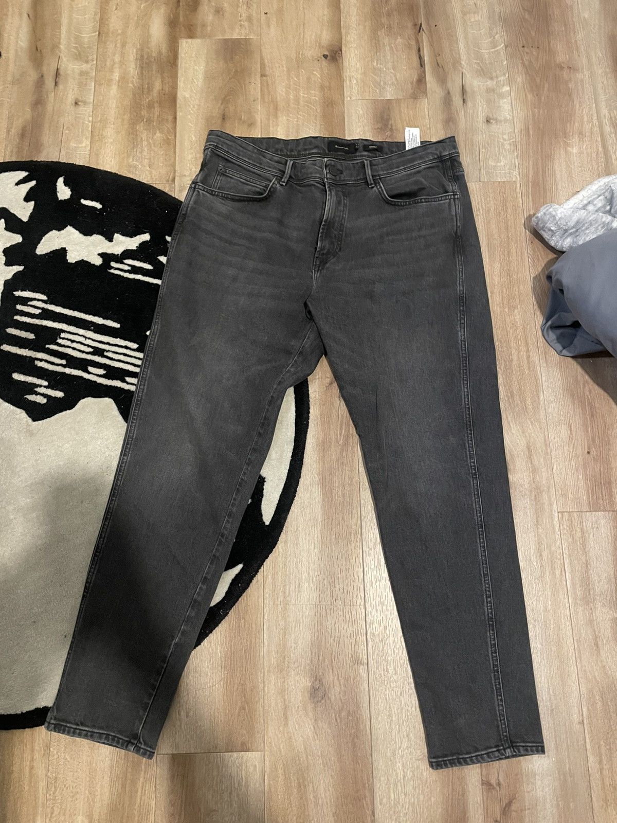 Massimo Dutti Massimo Dutti Black Jeans Size US 34 / EU 50 - 2 Thumbnail