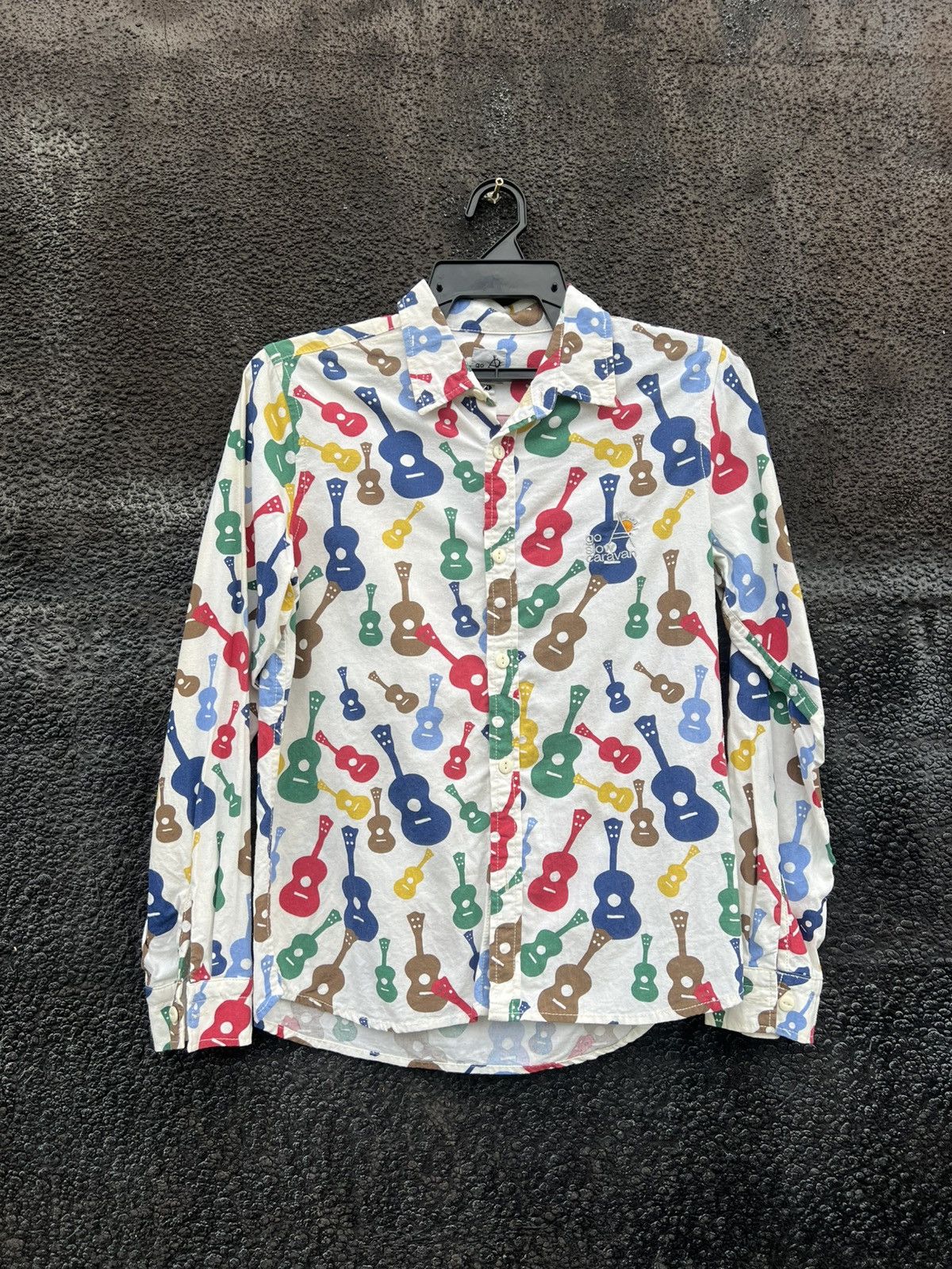 go slow caravan 2000s Go Slow Caravan Psychedelic Guitar Color Shirt Size US XS / EU 42 / 0 - 1 Thumbnail