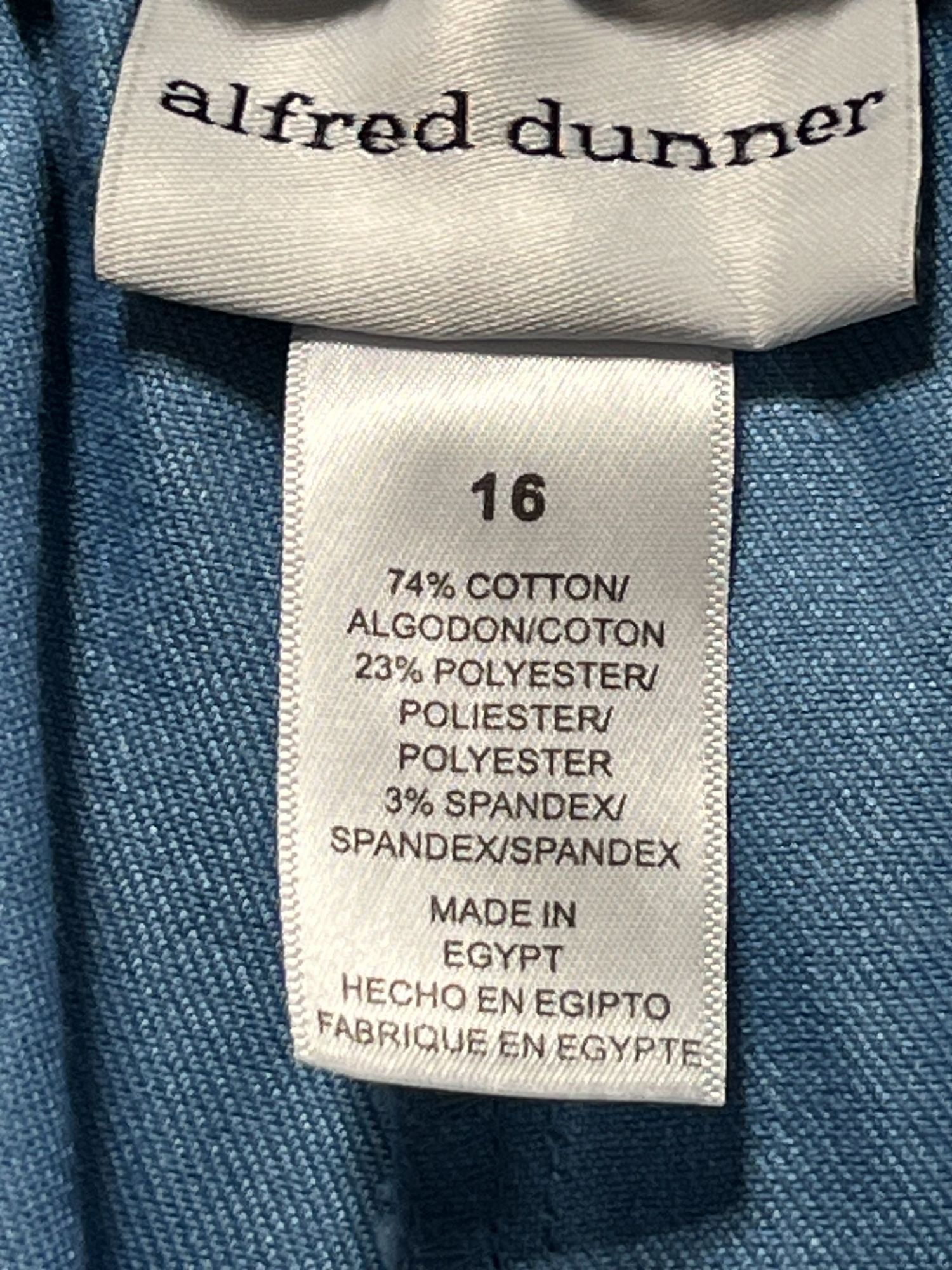 Other Alfred Dunner Women's Pull-On Elastic Waist Pant - Light Blu Size 38" / US 16 / IT 52 - 9 Thumbnail