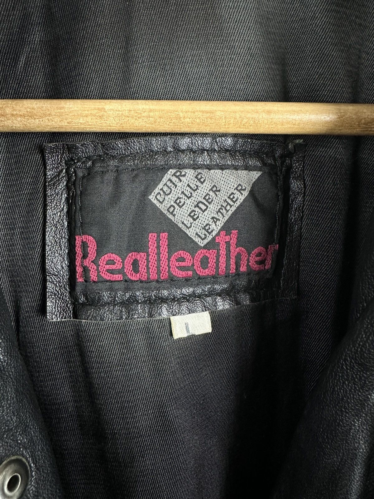 Other Vintage 90s leather boxy quality bomber jacket Size US L / EU 52-54 / 3 - 2 Thumbnail