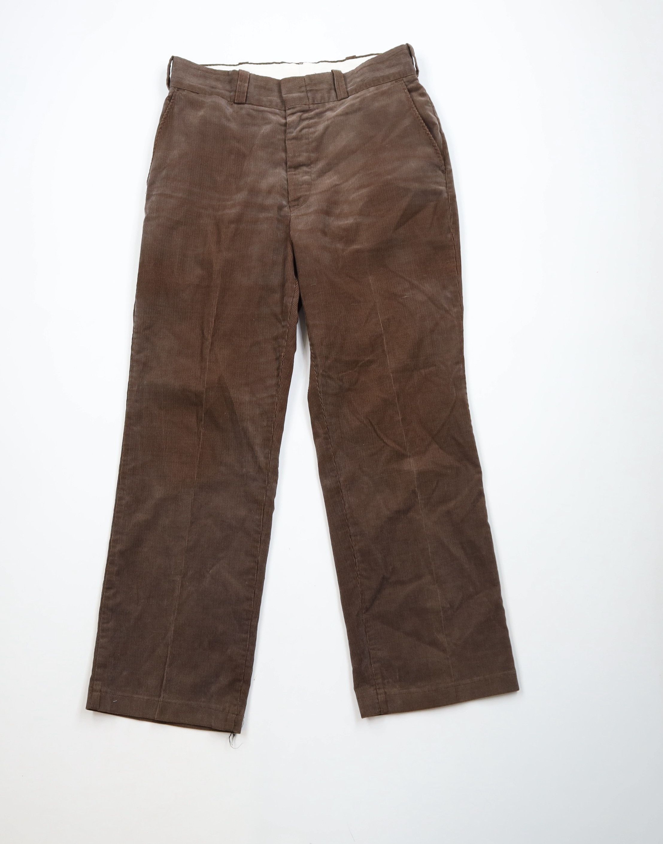 Big Mac Vintage 70s Big Mac Corduroy Wide Leg Chino Pants Brown USA Size US 32 / EU 48 - 1 Thumbnail