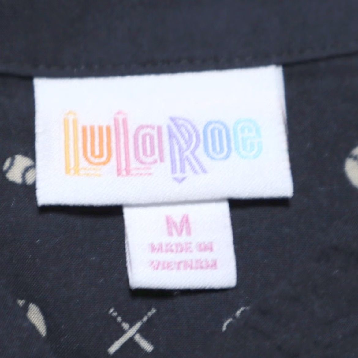 Vintage Lularoe Michael Baseball Camp Rayon All Over Print Button Up Shirt Black Men's M Size US M / EU 48-50 / 2 - 5 Thumbnail