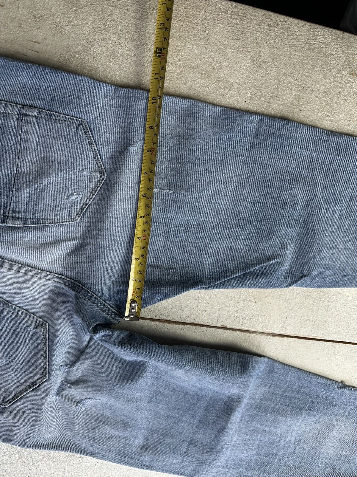 Diesel 🚨 DIESEL AVANT GARDE GOTHIC WOMEN JEANS LOGO IFSIXWASNINE Size 25" / US 0 / IT 36 - 14 Thumbnail