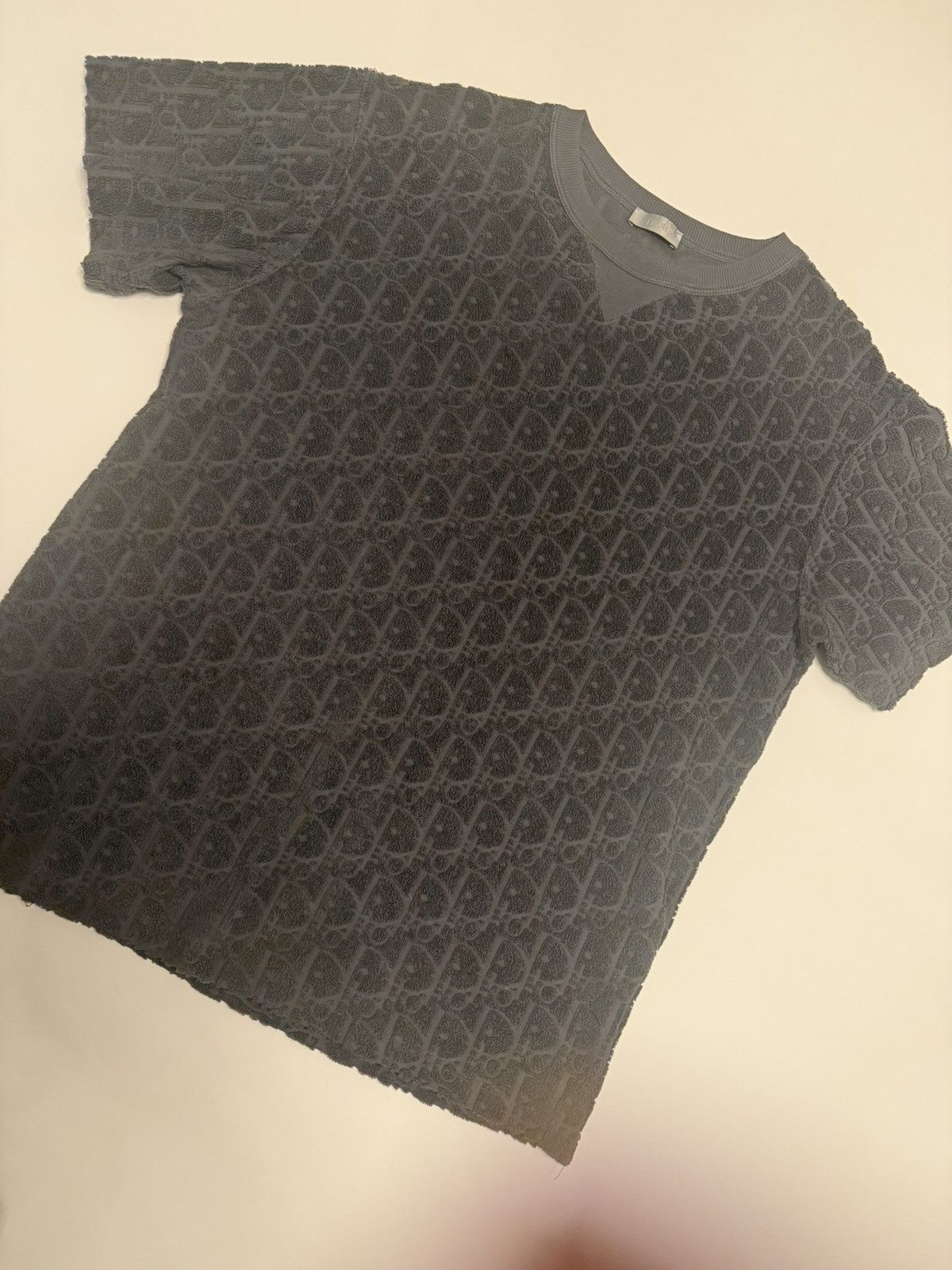 Dior Grey Dior Oblique Relaxed T-Shirt Size US S / EU 44-46 / 1 - 1 Thumbnail