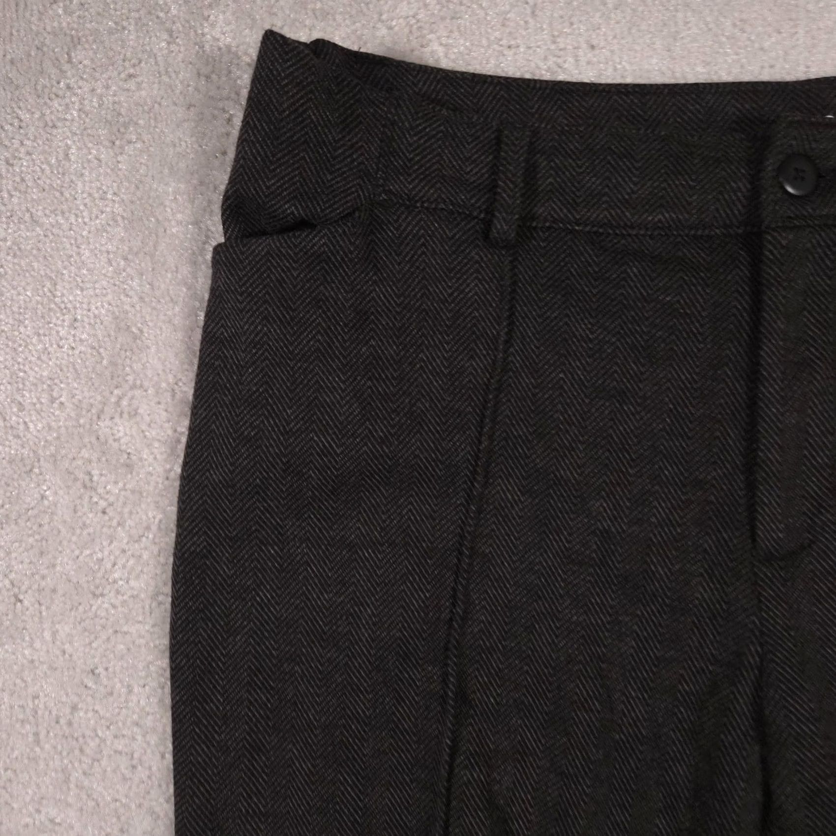 Vintage Lee Riders Womens Slim Ankle Ponte Pants Gray Herringbone Work Size 42" / US 20 - 3 Thumbnail
