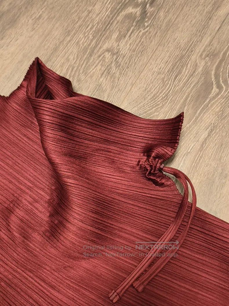 Issey Miyake Issey Miyake Red long-sleeve Size L / US 10 / IT 46 - 3 Thumbnail