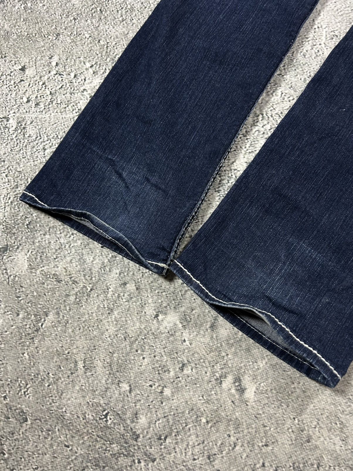 True Religion True Religion jeans flared vintage navy blue Billy white Size 30" / US 8 / IT 44 - 5 Thumbnail