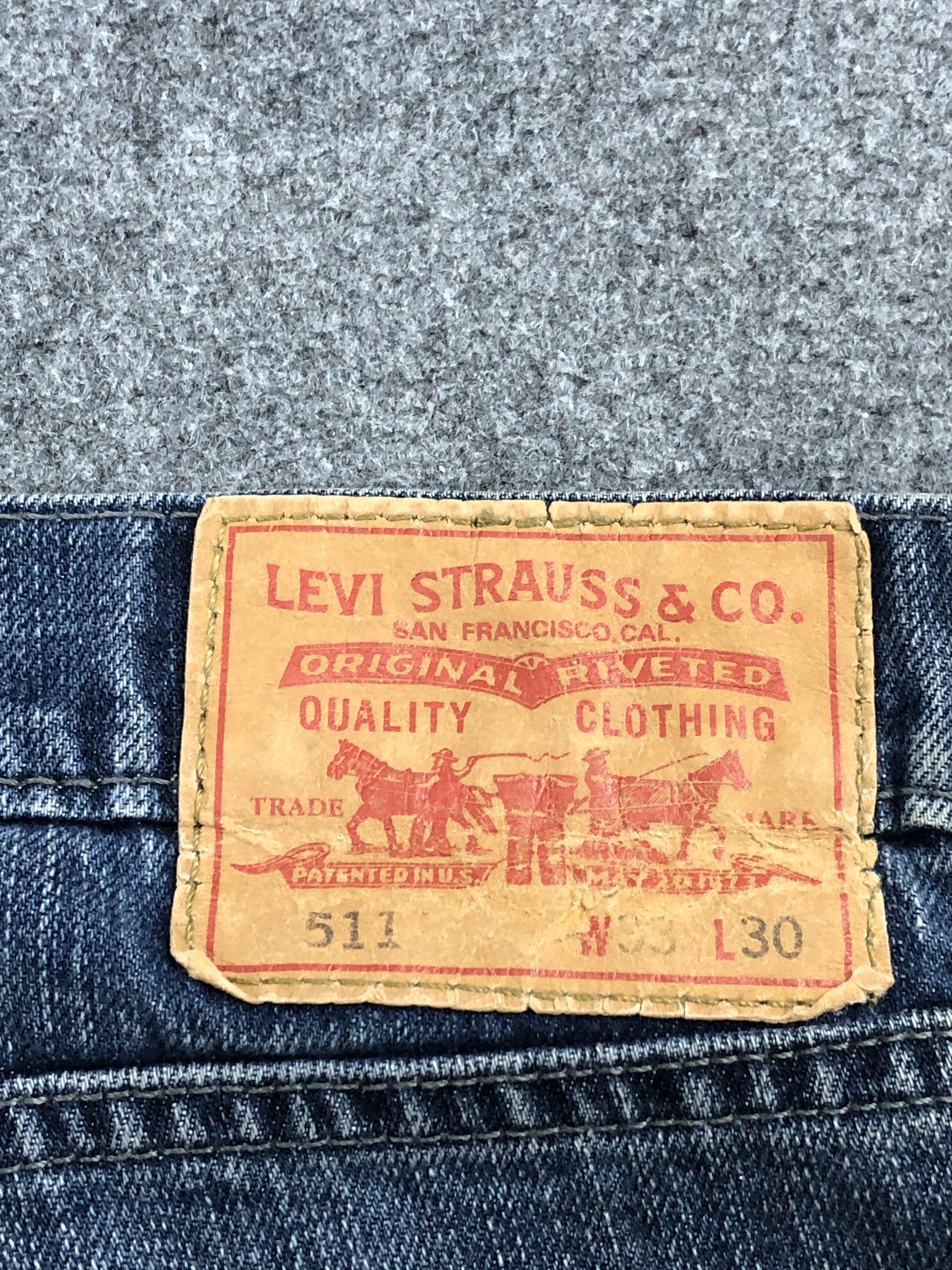 Levi's Distressed Vintage Levis 511 Blue Jeans DP2445 Size US 33 - 5 Thumbnail