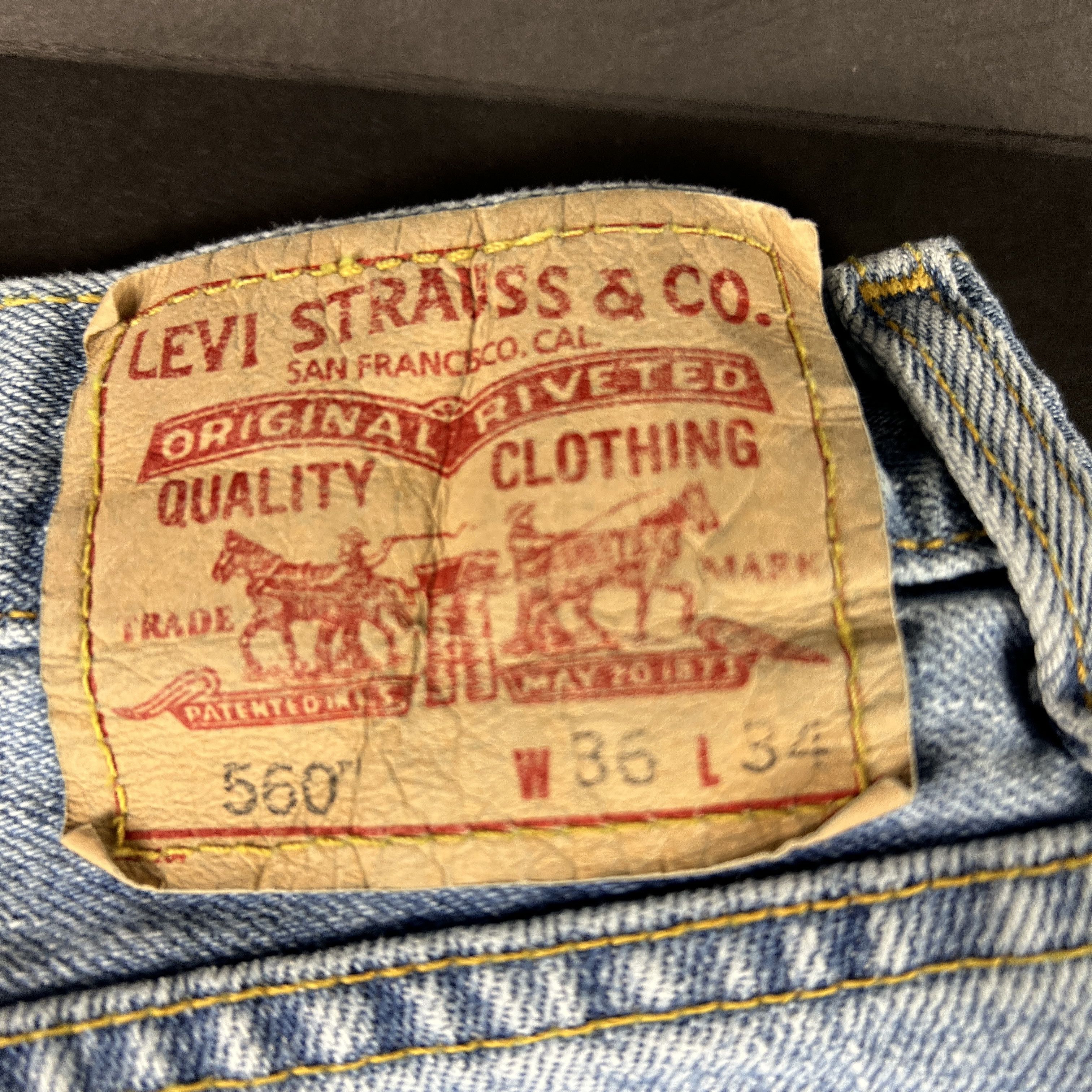 Levi's Y2K Levi's Jeans 560 Loose Tapered Blue Faded Cotton Denim Size US 36 / EU 52 - 15 Thumbnail