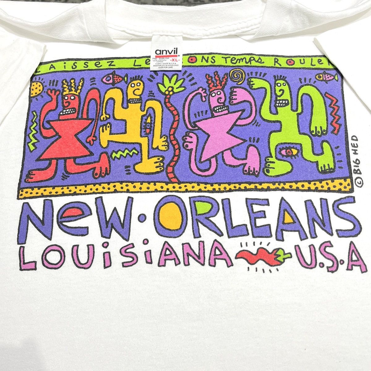 Vintage Vintage 90’s New Orleans Big Head Design Size US XL / EU 56 / 4 - 1 Thumbnail