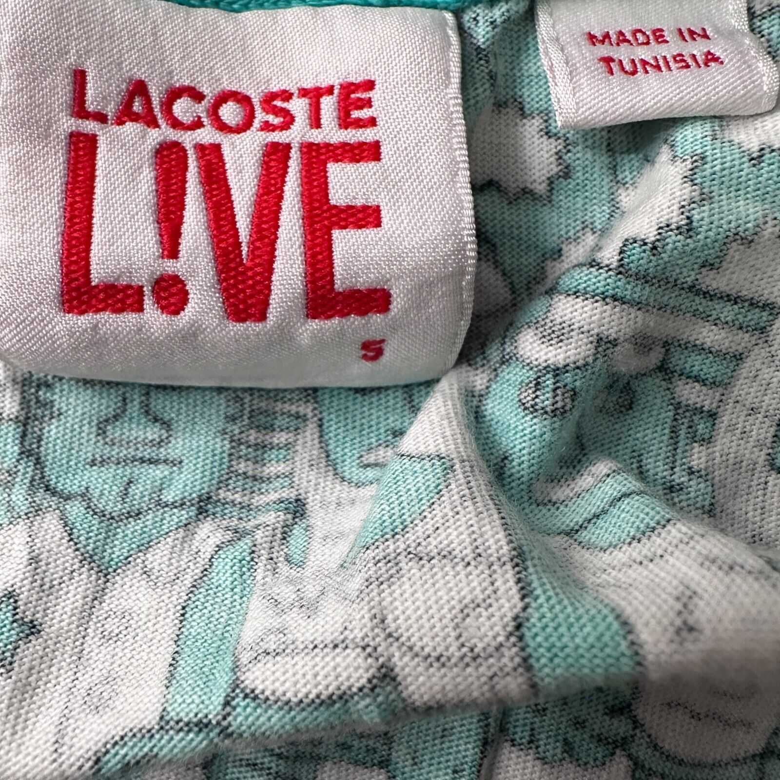 Lacoste Lacoste Live! Andy Rementer AOP T-Shirt Men’s 5 L Blue White Size US L / EU 52-54 / 3 - 6 Thumbnail