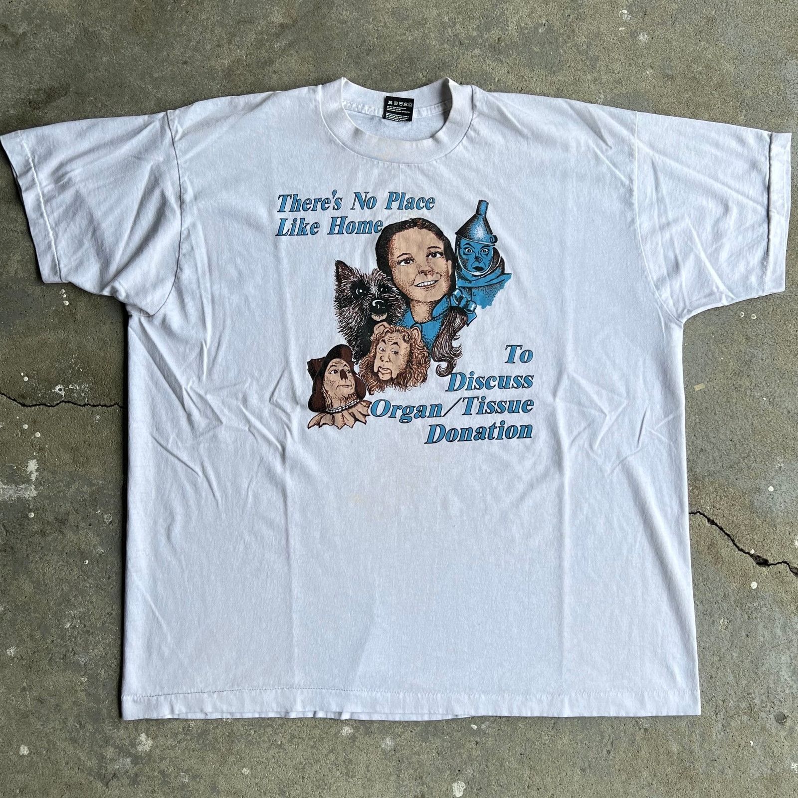 Vintage wizard of oz obscure tissue/organ donation t shirt