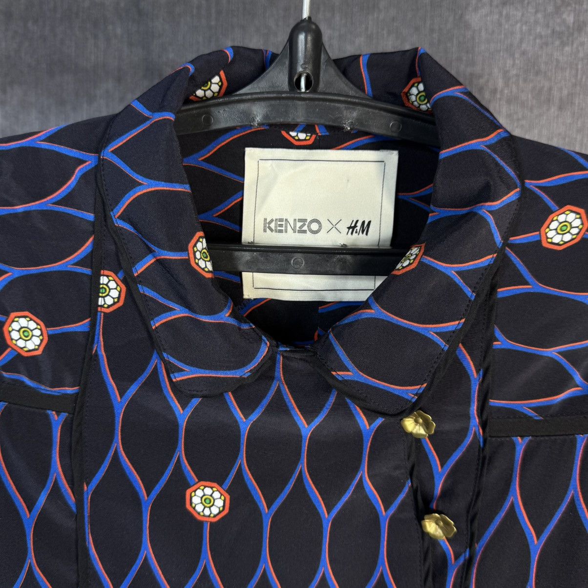 Kenzo Kenzo x H&M Pure Silk Dress Logo Print Size S Rare Collab Size S / US 4 / IT 40 - 4 Thumbnail