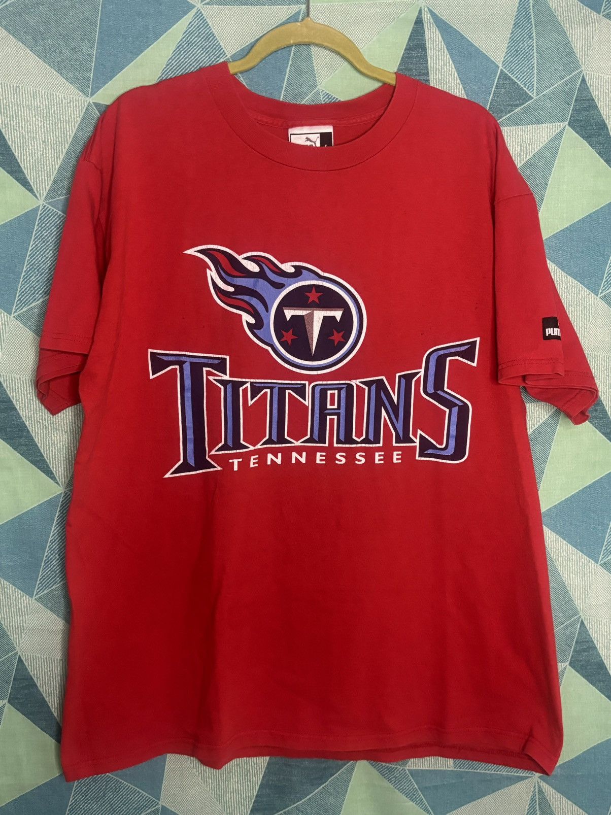 Puma × Vintage Vintage Puma Tennessee Titans T-Shirt Size US L / EU 52-54 / 3 - 1 Thumbnail