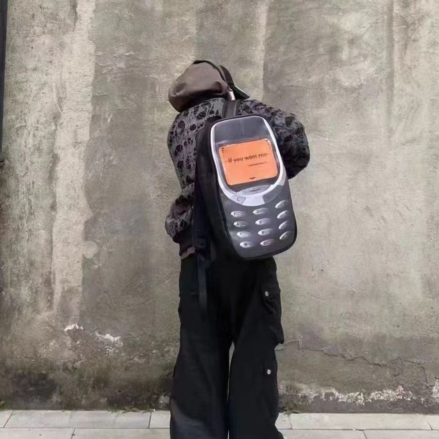 If Six Was Nine Mobile Phone Backpack bag “If you want me just call me” Size ONE SIZE - 2 Thumbnail