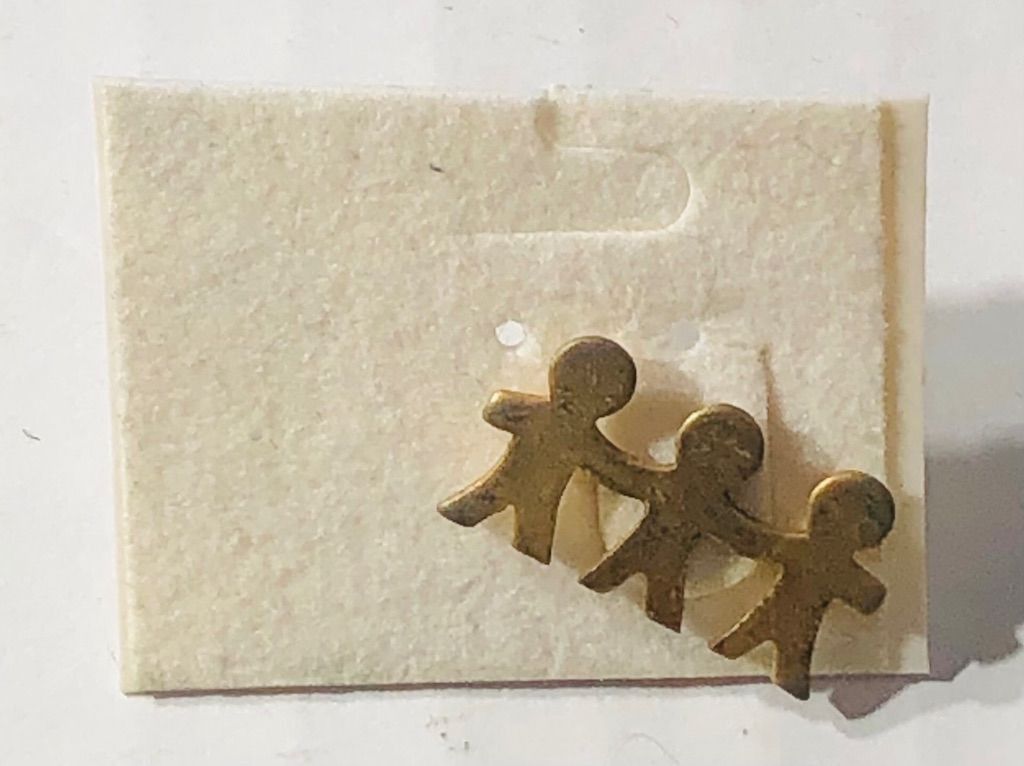 Vintage GingerBread Man Lapel Pin Metal Bronze Holiday Festive Wear Size ONE SIZE - 1 Thumbnail