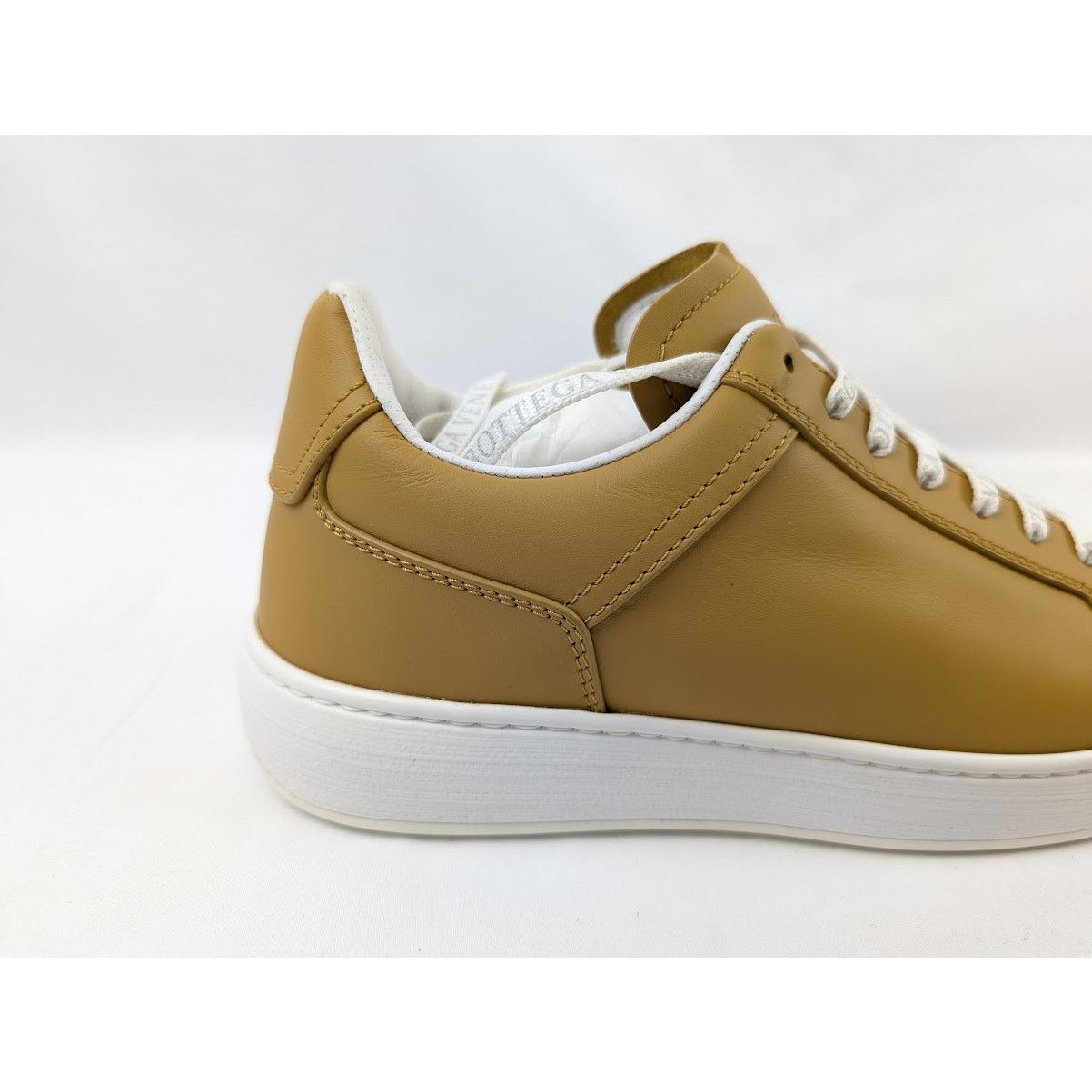 Bottega Veneta o1rshd1 Bolt Calf Sneaker Pelle S.GOMM in Butterscotch Size US 7 / EU 40 - 4 Thumbnail