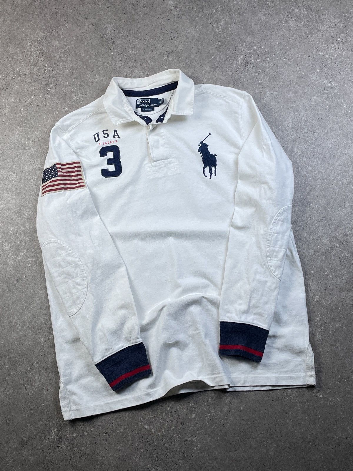 Polo Ralph Lauren Polo Ralph Lauren USA Vintage Chief Keef Style Polo Shirt Size US L / EU 52-54 / 3 - 1 Thumbnail